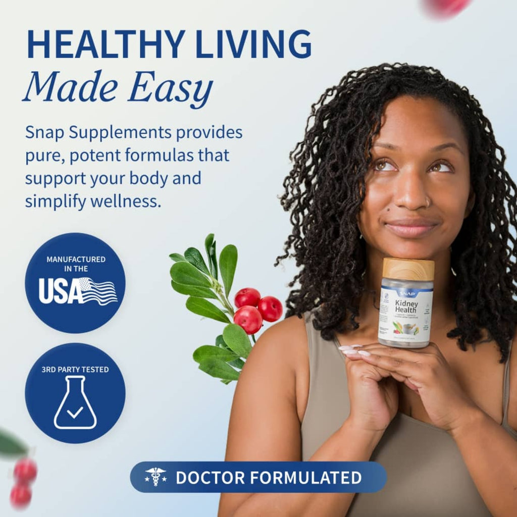 Snap Supplements Kidney Health 60 Cápsulas Vegetales
