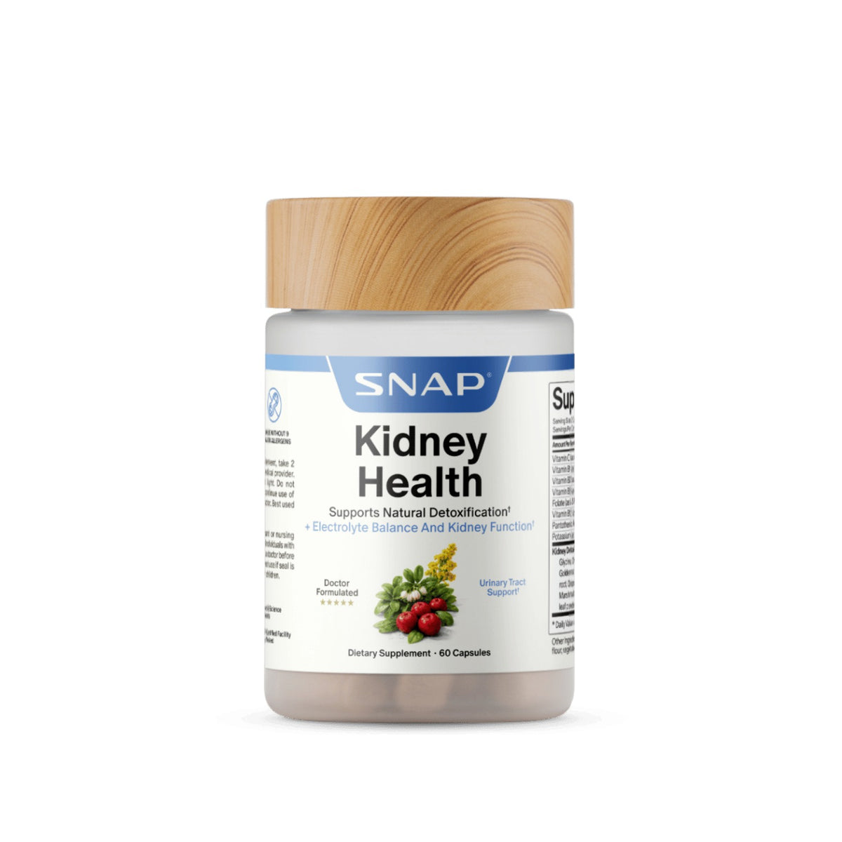 Snap Supplements Kidney Health 60 Cápsulas Vegetales
