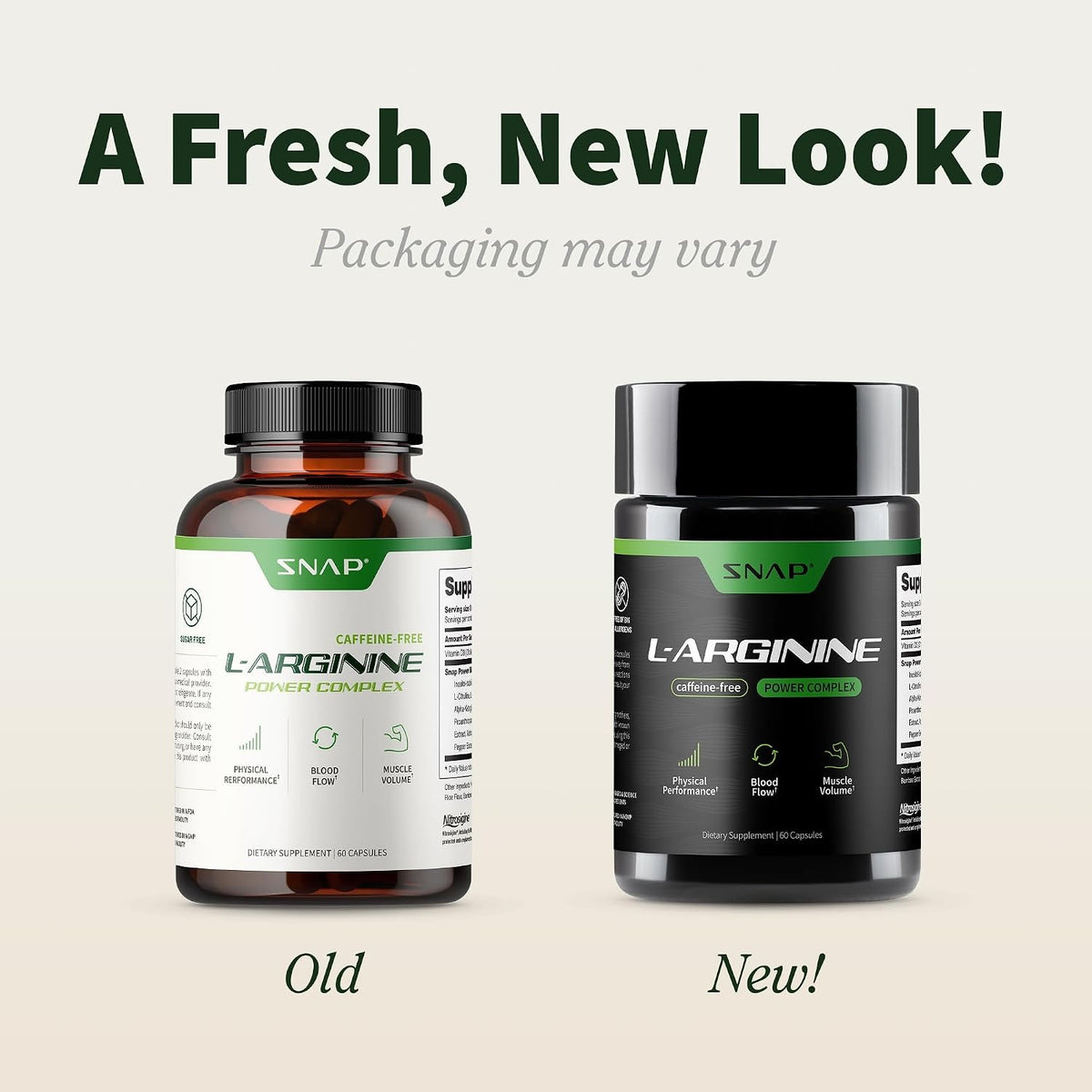 Snap Supplements L-arginina 60 Cápsulas