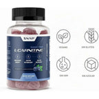Snap supplements Tartrato de L-carnitina, 60 gomitas sin azúcar