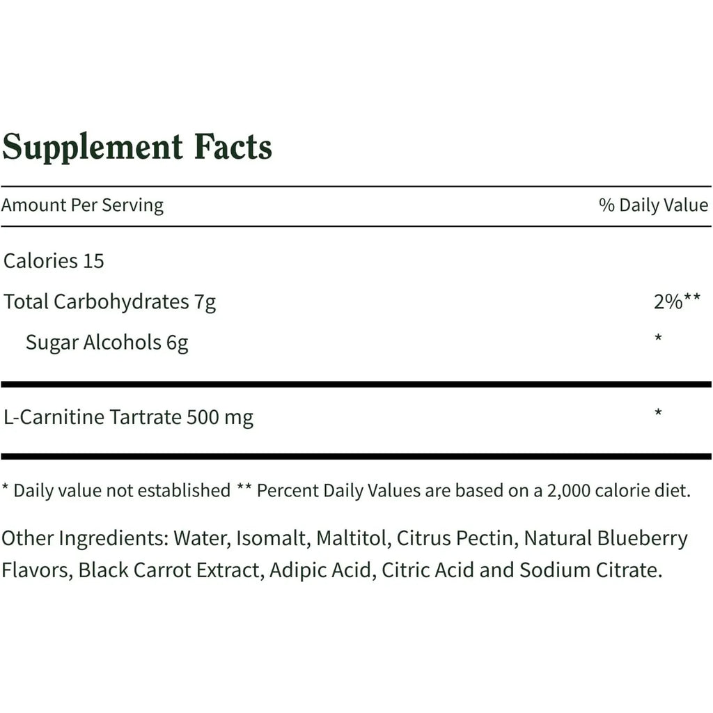Snap supplements Tartrato de L-carnitina, 60 gomitas sin azúcar