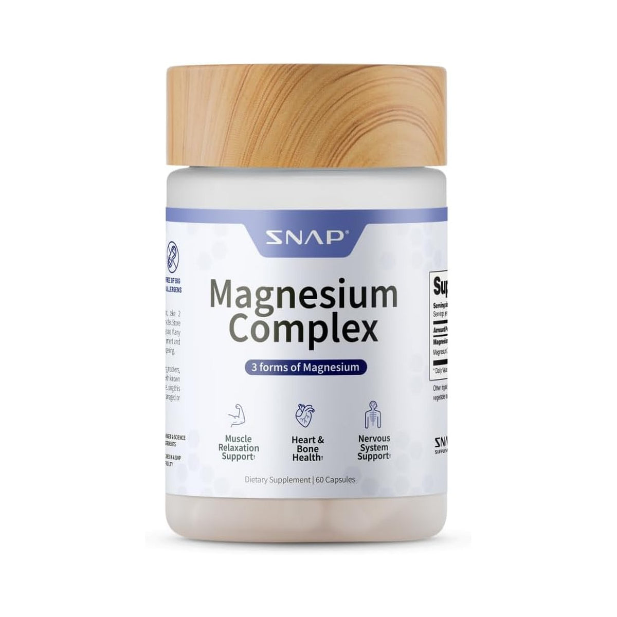 Snap Supplements Complejo de Magnesio 60 Cápsulas