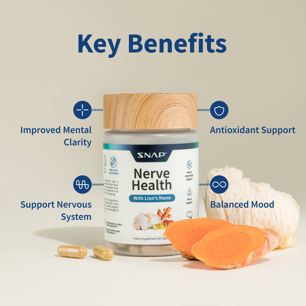 Snap Supplements Nerve Health 60 Cápsulas Vegetales