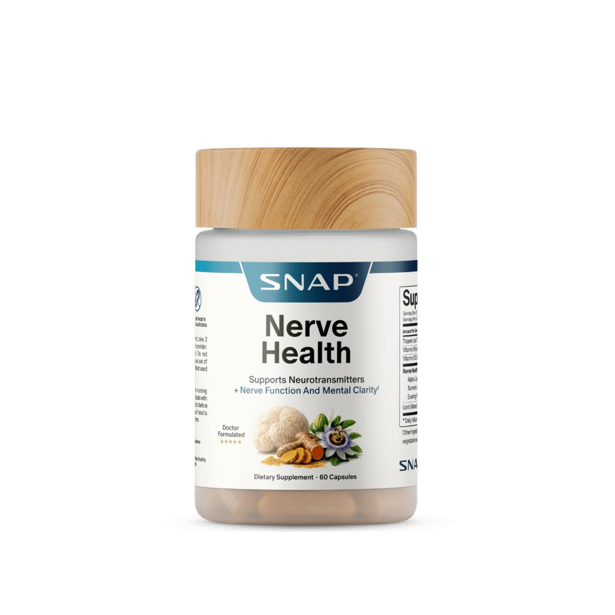 Snap Supplements Nerve Health 60 Cápsulas Vegetales