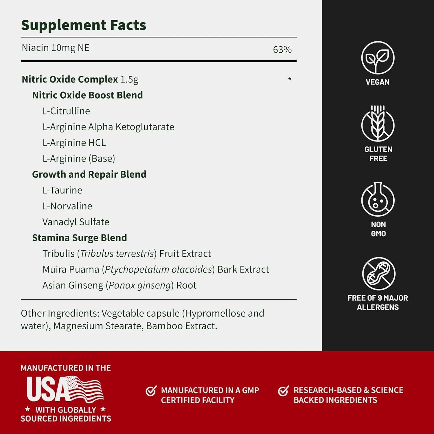Snap supplements Nitric Oxide Booster 90ct sfn