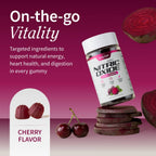 Snap Supplements Nitric Oxide Betabel sin Azúcar 60 Gomitas Cereza