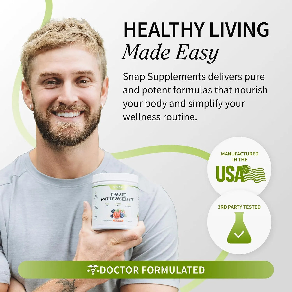 Snap supplements Polvo de remolacha pre-entrenamiento 8.8oz