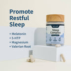 Snap Supplements Sleep Complex con Melatonina 60 Cápsulas Vegetales