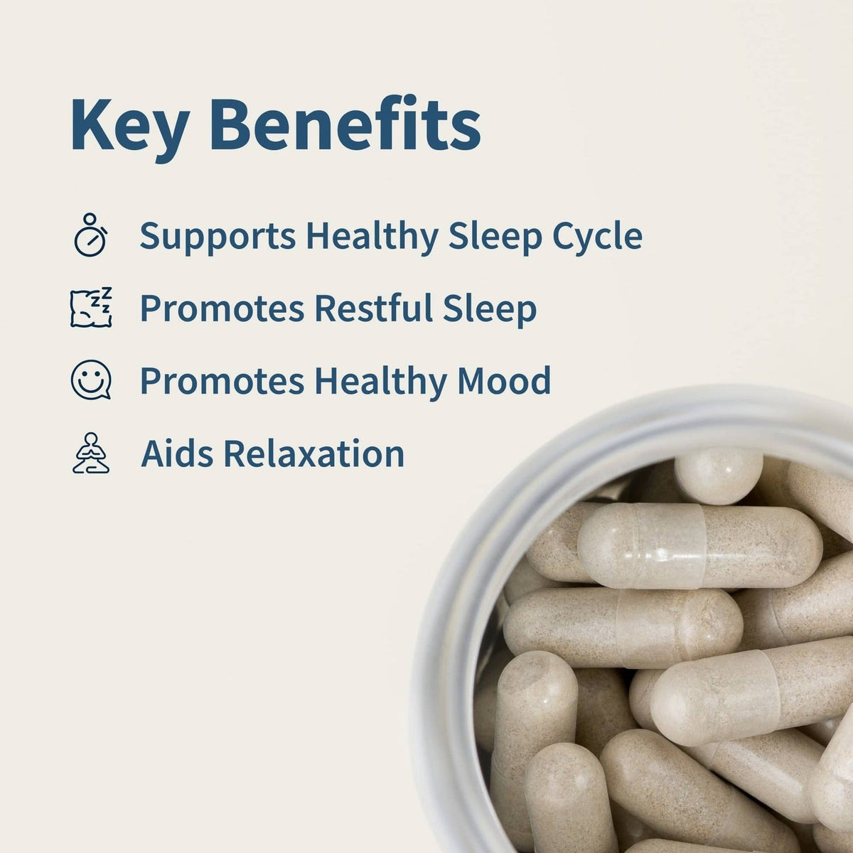 Snap Supplements Sleep Complex con Melatonina 60 Cápsulas Vegetales