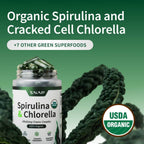 Snap Supplements Spirulina + Chlorella 120 Cápsulas Vegetales