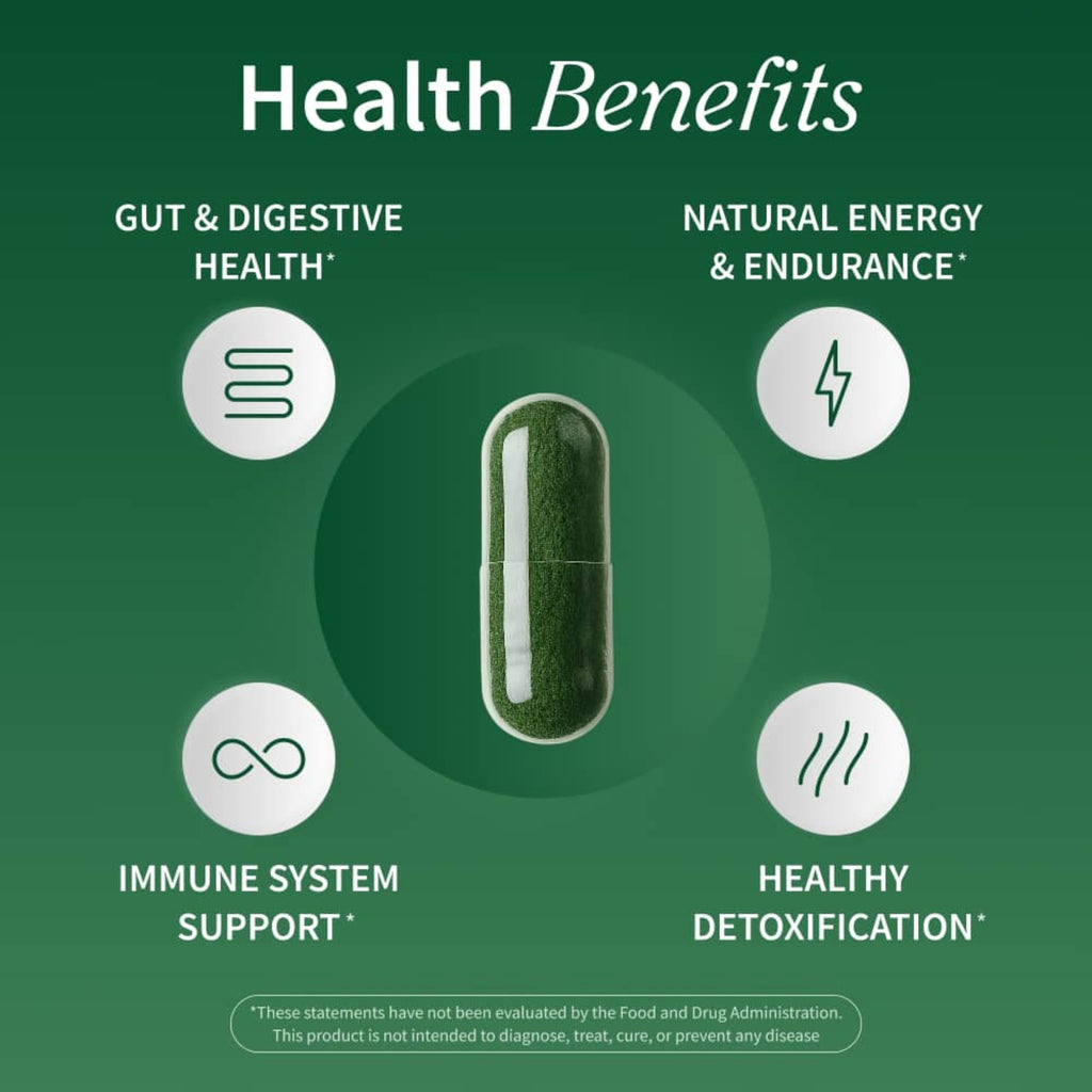 Snap Supplements Spirulina + Chlorella 120 Cápsulas Vegetales