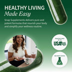 Snap Supplements Spirulina + Chlorella 120 Cápsulas Vegetales