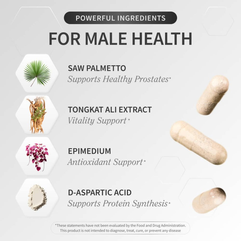 Snap Supplements Testo Booster 60 Cápsulas Vegetales