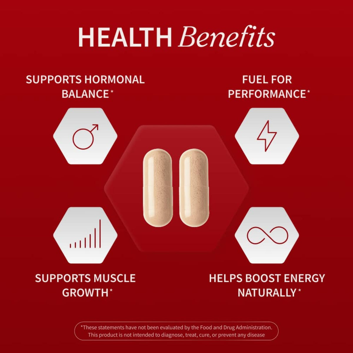 Snap Supplements Testo Booster 60 Cápsulas Vegetales