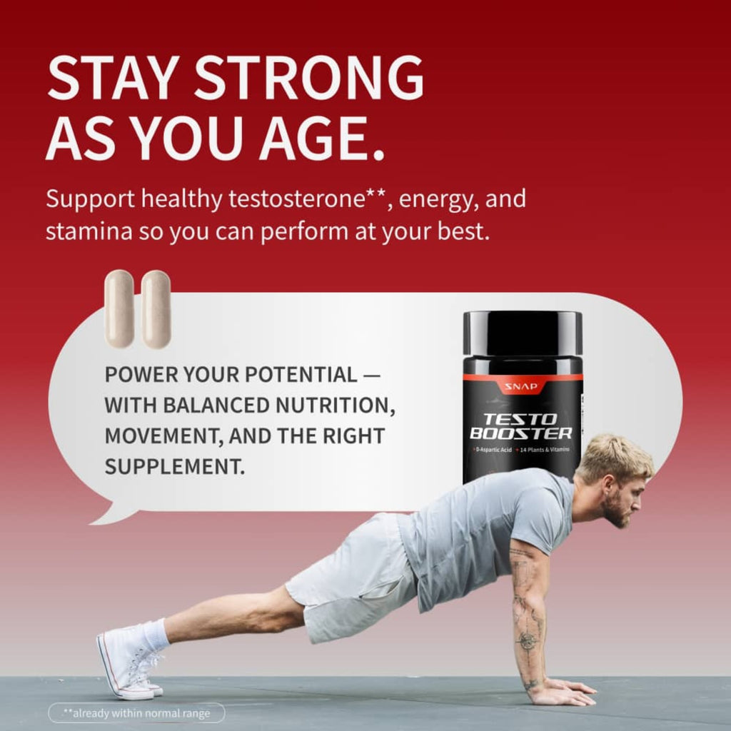 Snap Supplements Testo Booster 90 Cápsulas Vegetales