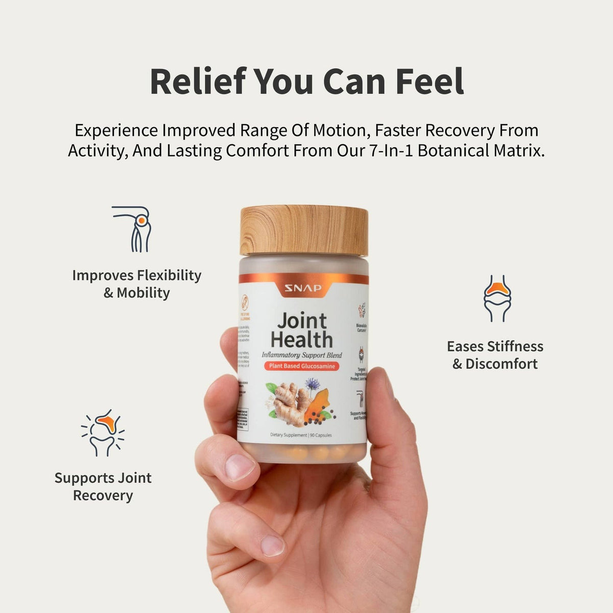 Snap Supplements Joint Health 90 Cápsulas Vegetales