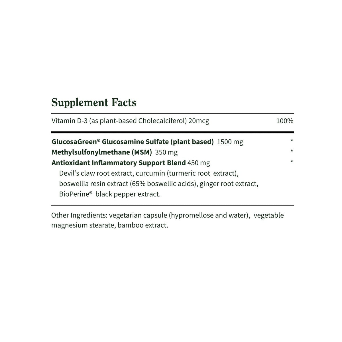 Snap Supplements Joint Health 90 Cápsulas Vegetales