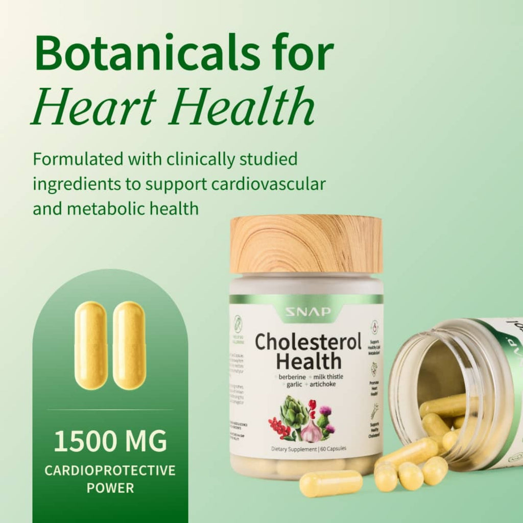Snap Supplements Cholesterol Health 60 Cápsulas Vegetales