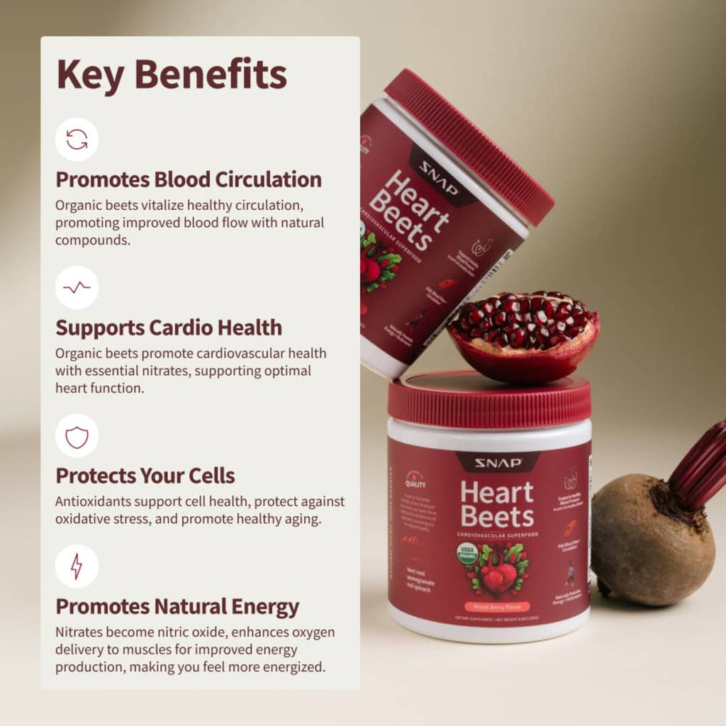 Snap Supplements Organic Heart Beets Polvo 250 g Bayas Mixtas