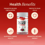 Snap Supplements Nitric Oxide Betabel sin Azúcar 60 Gomitas Durazno