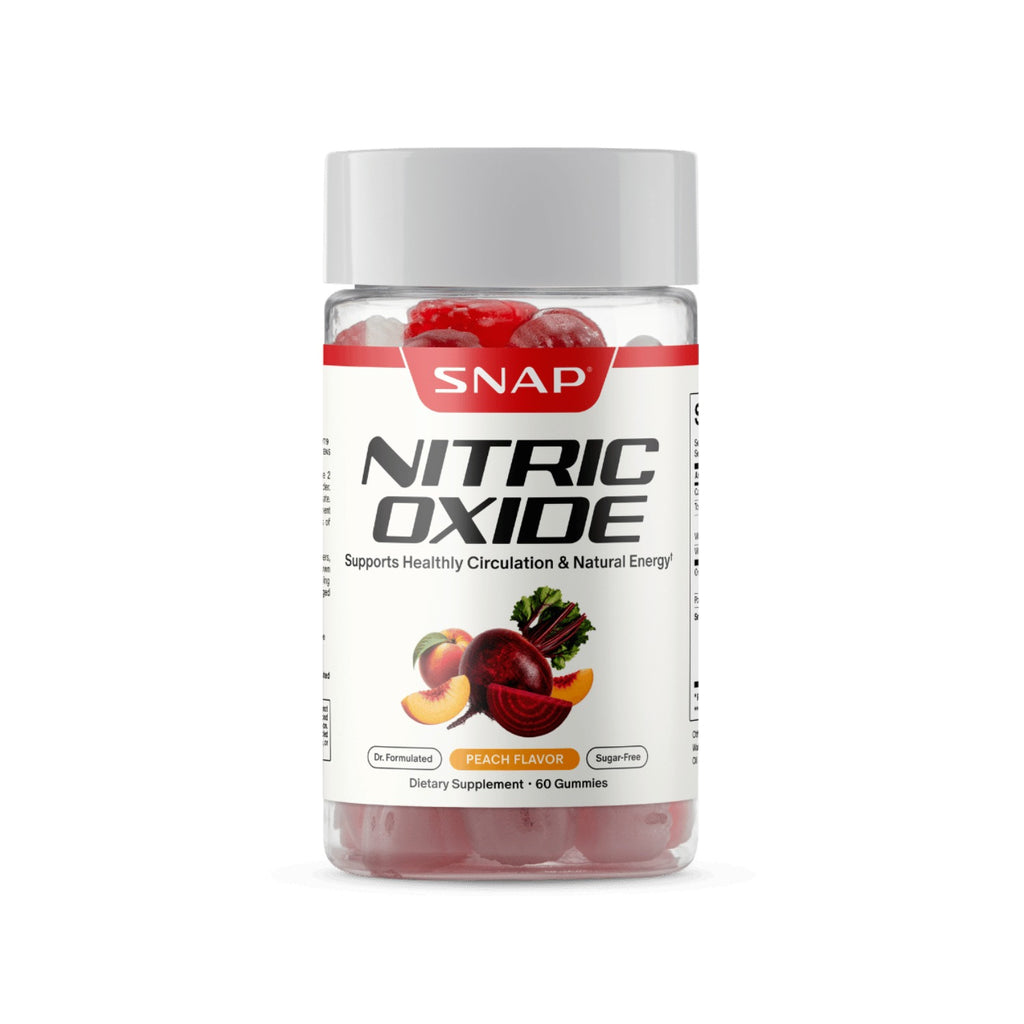 Snap Supplements Nitric Oxide Betabel sin Azúcar 60 Gomitas Durazno