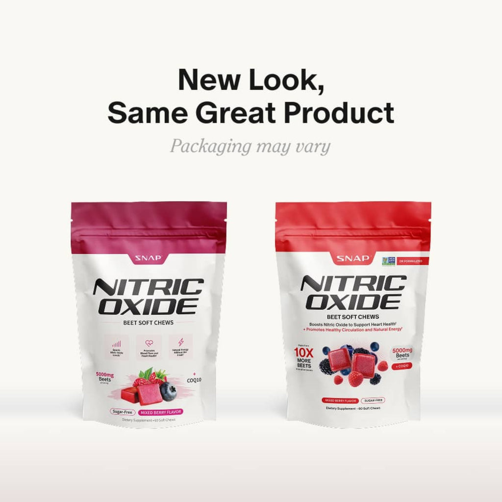 Snap Supplements Nitric Oxide Betabel 60 Tabletas Masticables Bayas
