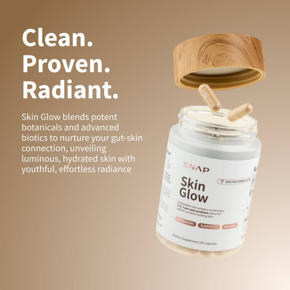 Snap Supplements Skin Glow 60 Cápsulas Vegetales