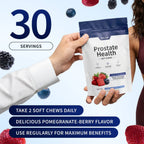 Snap Supplements Prostate Health con Esteroles Vegetales 60 Tabletas Masticables