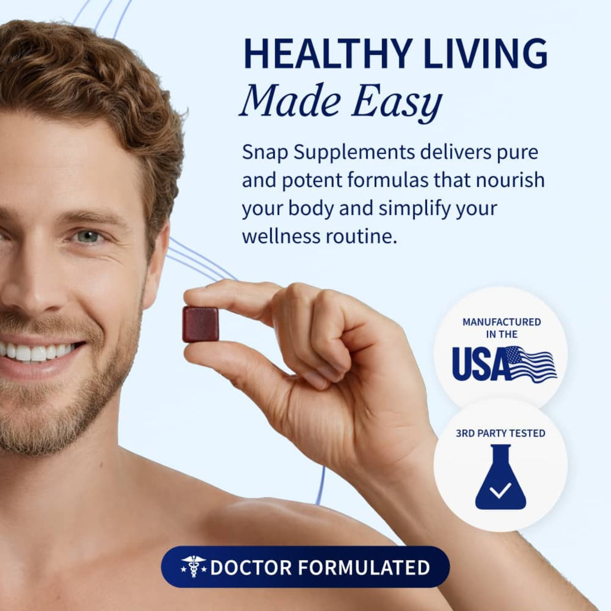 Snap Supplements Prostate Health con Esteroles Vegetales 60 Tabletas Masticables