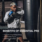 RAW CBUM Essential Pre-Entreno 399 g / 30 Servicios | Energía, enfoque y rendimiento deportivo | 200 mg de cafeína por porción | Con L-Citrulina, Beta-Alanina, L-Tirosina y Taurina | Suplemento alimenticio