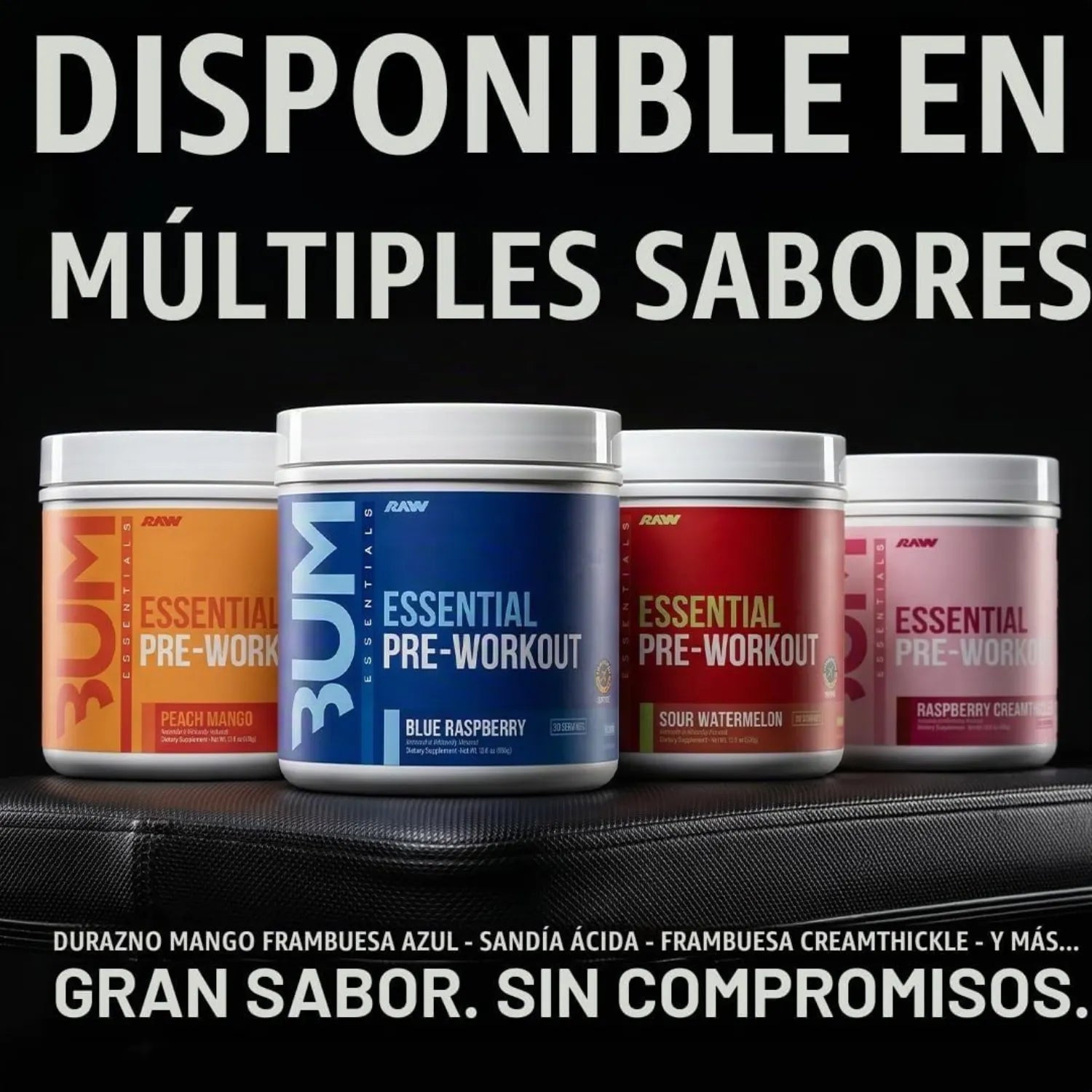 Raw Nutrition, Bum, Preentrenamiento esencial, Sandía ácida, 405 g (14,29 oz)