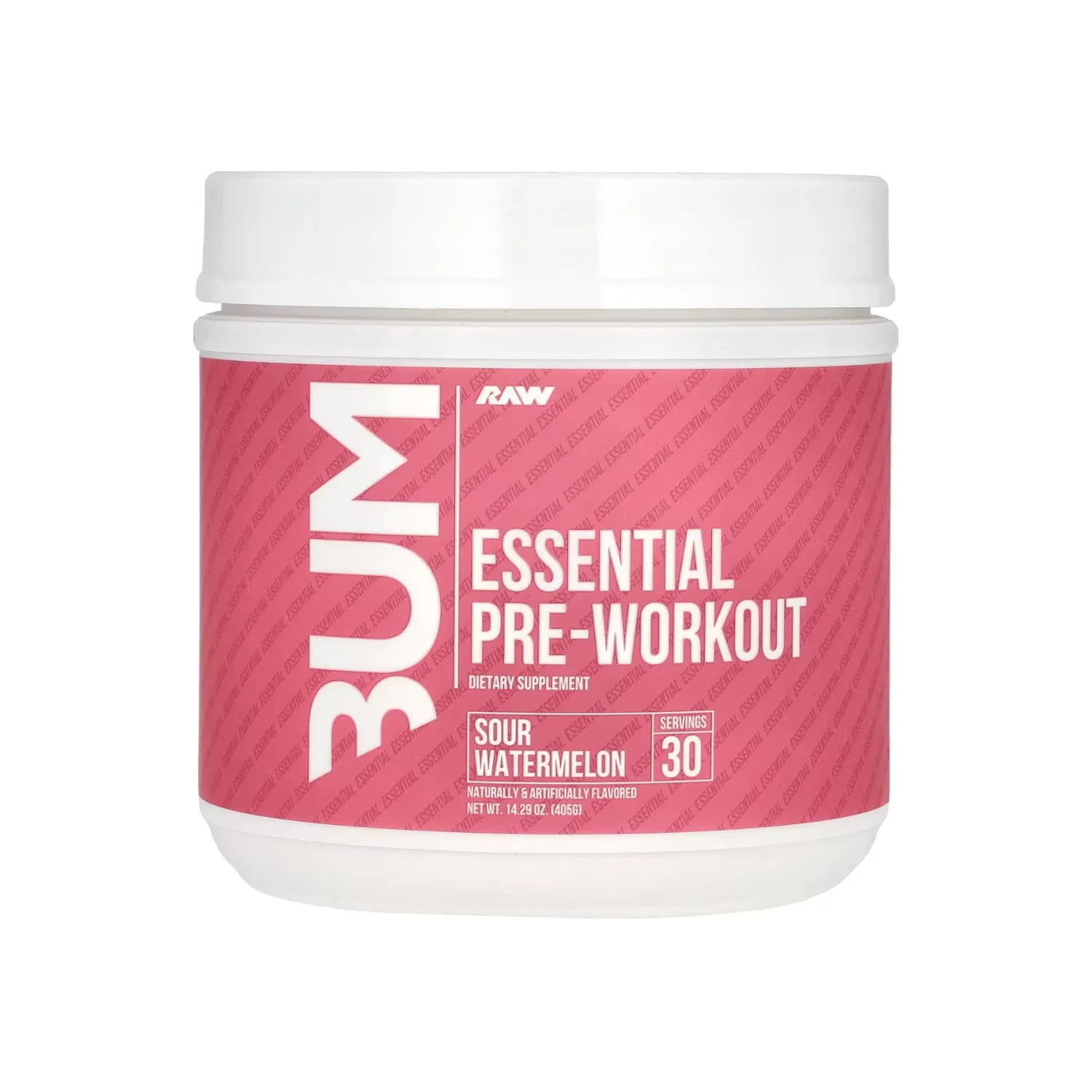 Raw Nutrition, Bum, Preentrenamiento esencial, Sandía ácida, 405 g (14,29 oz)