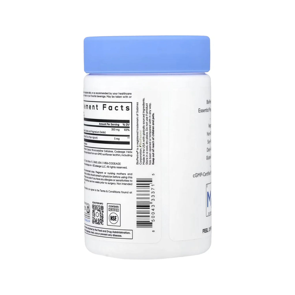 Codeage, Glicinato De Magnesio Liposomal, 120 Cápsulas Vegetales
