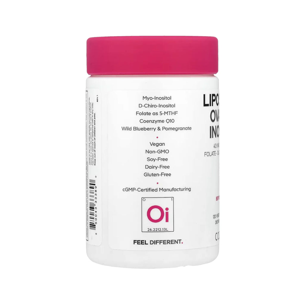 Codeage, Inositol Ovárico Liposomal + Folato, Coq10, Polifenoles, 120 Cápsulas Vegetales