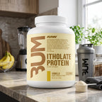 RAW CBUM Itholate Protein 5 lb | 2.27 kg | 25 g de proteína por porción | Aislado de proteína de suero microfiltrado | Bajo en carbohidratos y grasas | Suplemento alimenticio