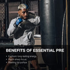 RAW CBUM Essential Pre-Entreno 399 g / 30 Servicios | Energía, enfoque y rendimiento deportivo | Sabor Citrus Grapefruit | 200 mg de cafeína por porción | Con L-Citrulina, Beta-Alanina, L-Tirosina y Taurina | Suplemento alimenticio