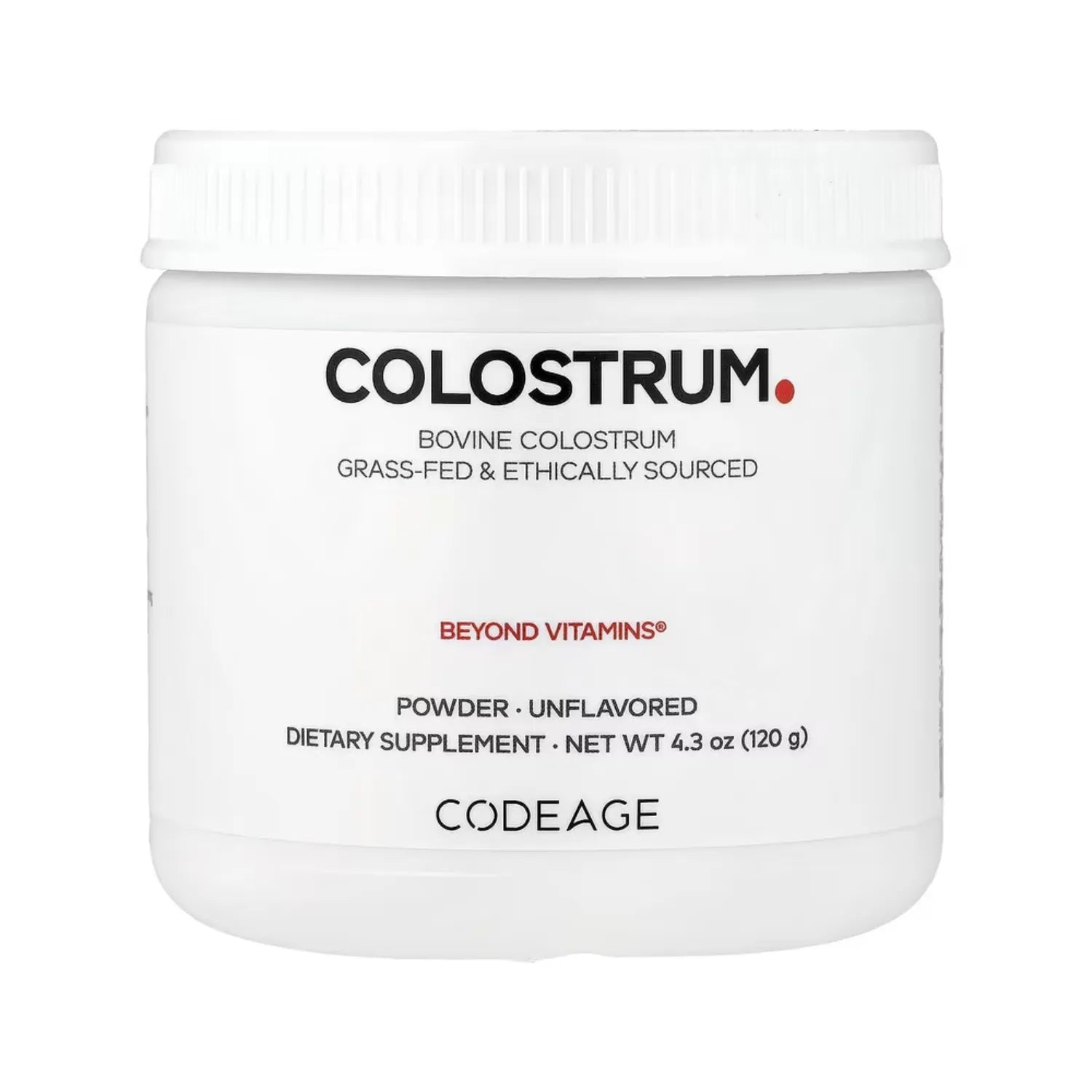 Codeage, Calostro En Polvo, Sin Sabor, 120 G (4,3 Oz)