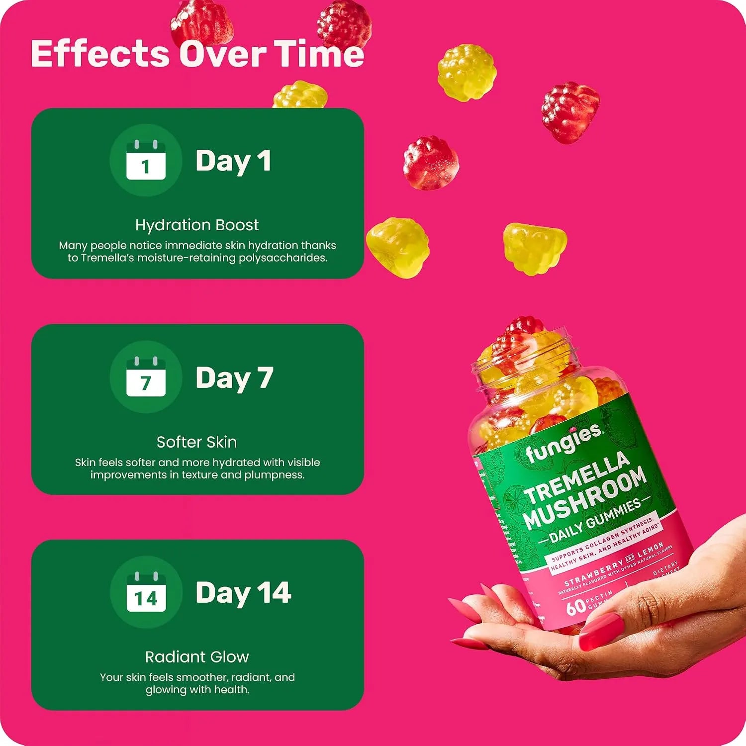 Fungies Tremella Mushroom Gummie 60 gomitas sfn