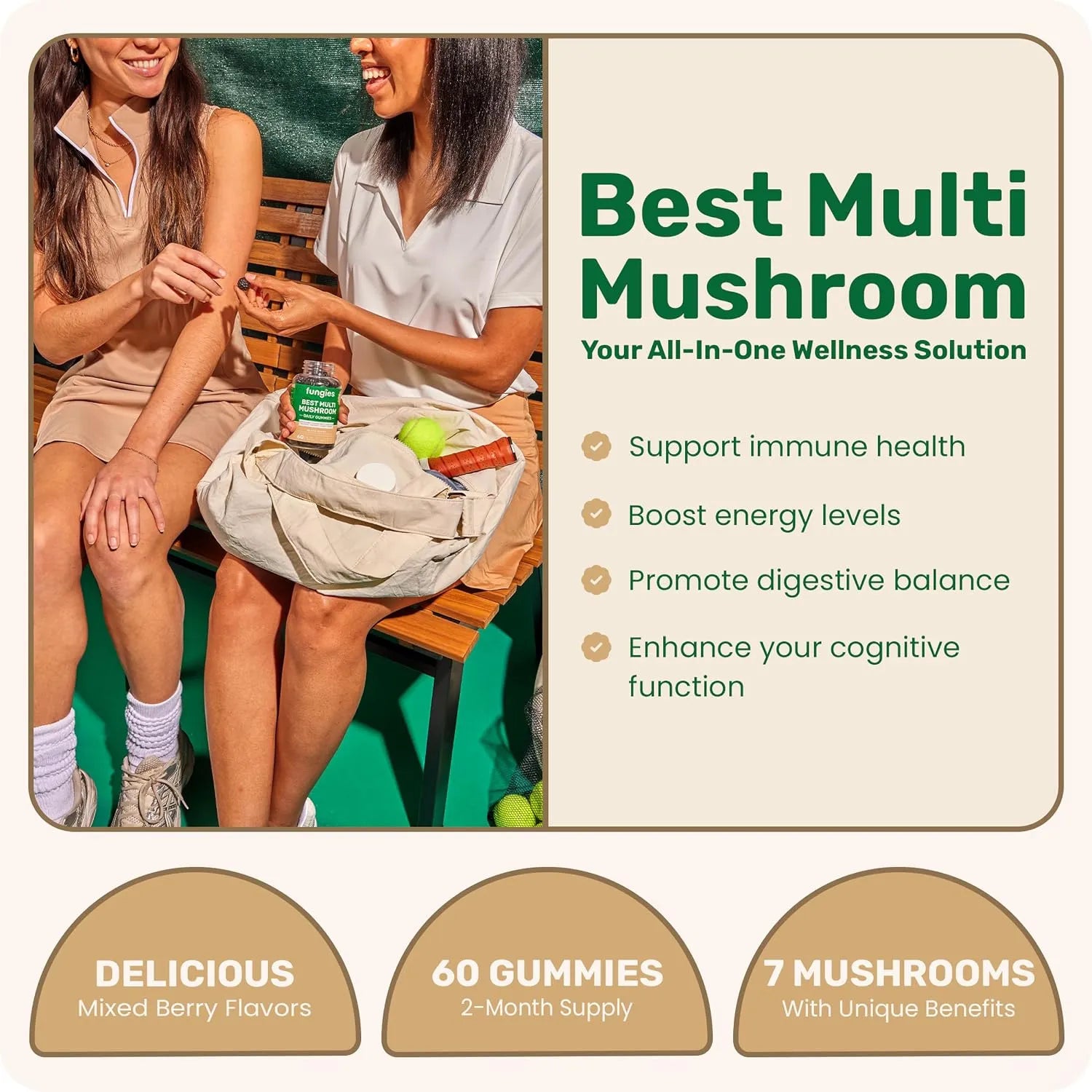 Fungies Best Multi Mushroom Daily Gummies 60 gomitas sfn