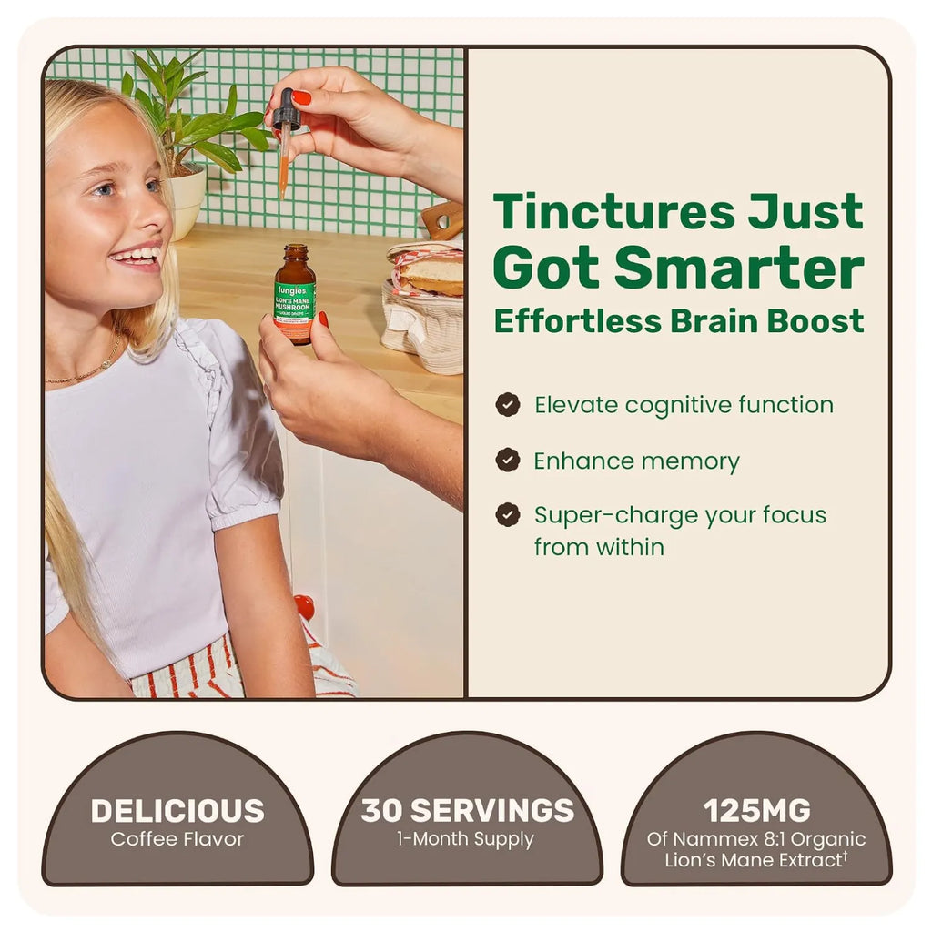 Fungies Lions Mane Mushroom Tincture 30 ml sfn Coffee