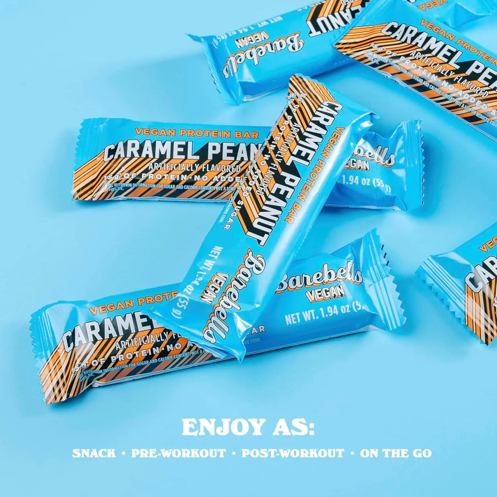 Barebells Barra Vegana De Proteína 12 Pzs Caramel Peanut