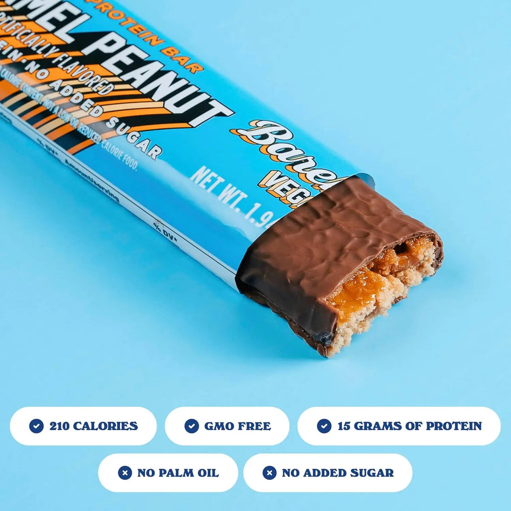 Barebells Barra Vegana De Proteína 12 Pzs Caramel Peanut