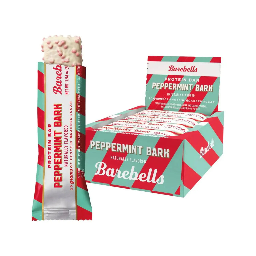 BAREBELLS PROTEINA BARRA 12PZS DE 55gr SFN PEPPERMINT BARK