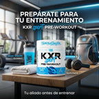 KXR Sport Pre-Workout 222g - 30 Servings VMI Sports | Energía y Enfoque Diario | Sabor Blue Shark Gummy con cafeína natural y beta-alanina | Suplemento alimenticio
