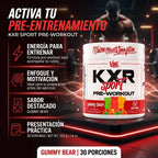 VMI Sports KXR Sport Pre-Workout 222g - 30 Servings Gummy Bear | Energía y Enfoque | Suplemento deportivo para rendimiento muscular | Fórmula con Beta-Alanina y Citrulina | Suplemento alimenticio