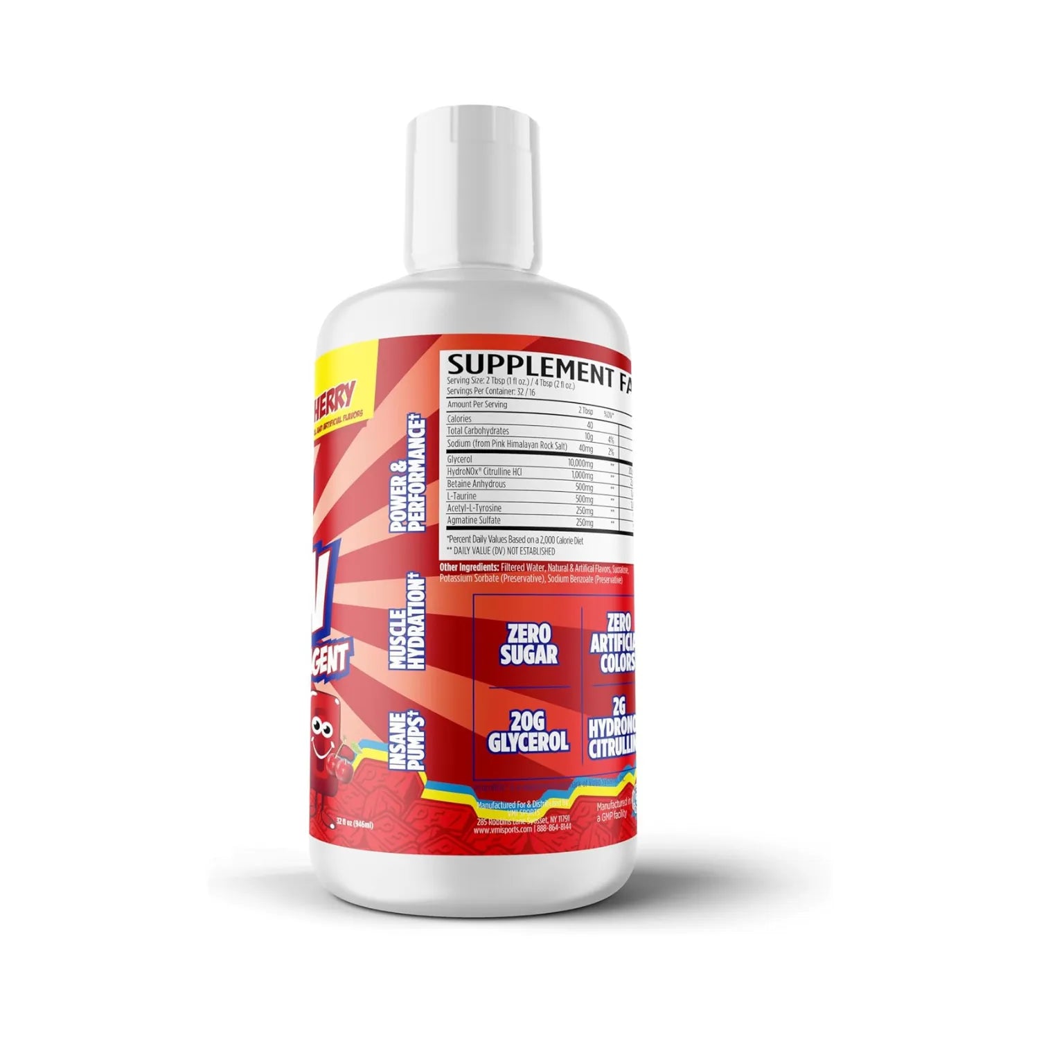 VMI SPORTS Pump N Flow PEZ Cherry 32oz 32 Ser