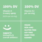 Sprout Living Vitamina D3 5000 Ui + K2 120mcg Sfn