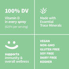 Sprout Living Spray Vitamina D3 Orgánico 5000 Ui Sfn