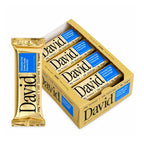 David Barra de Proteína 28 g de Proteína por Porción, Caja con 12 Piezas, Sabor Chocolate Chip Cookie Dough