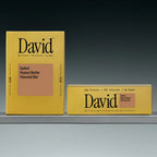 David Barra de Proteína 28 g de Proteína por Porción, Caja con 12 Piezas, Sabor Salted Peanut Butter